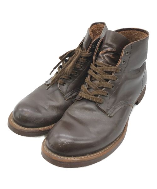 RED WING（レッドウィング）RED WING (レッドウィング) ガラスレザーワークブーツ ブラウン サイズ:26.5の古着・服飾アイテム