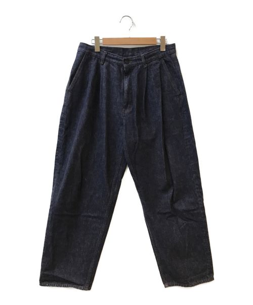 Graphpaper（グラフペーパー）Graphpaper (グラフペーパー) Colorfast Denim Two Tuck Pants インディゴ サイズ:2の古着・服飾アイテム