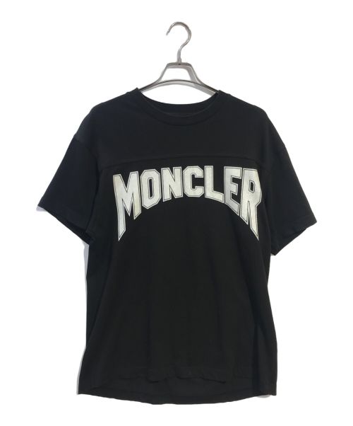 MONCLER（モンクレール）MONCLER (モンクレール) ワッペン付きロゴＴシャツ ブラック サイズ:サイズMの古着・服飾アイテム