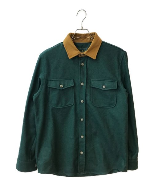 WOOLRICH（ウールリッチ）WOOLRICH (ウールリッチ) Aime Leon Dore (エメレオンドレ) ウールシャツ グリーン サイズ:Lの古着・服飾アイテム