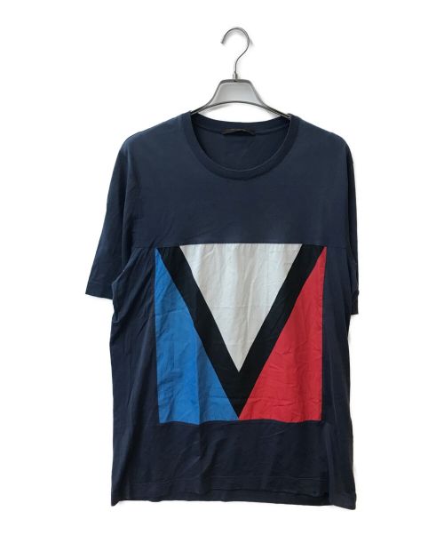 LOUIS VUITTON（ルイ ヴィトン）LOUIS VUITTON (ルイ ヴィトン) ガストンVパッチTシャツ ネイビー サイズ:XXLの古着・服飾アイテム