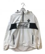 F.C.R.B.エフシーアールビー）の古着「COCA-COLA HALF ZIP ANORAK」｜ホワイト