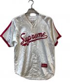 SUPREMEシュプリーム）の古着「Satin Baseball Jersey」｜ホワイト