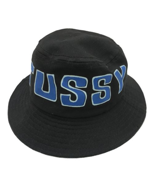 stussy（ステューシー）stussy (ステューシー) USA製バケットハット ブラック サイズ:S/Mの古着・服飾アイテム