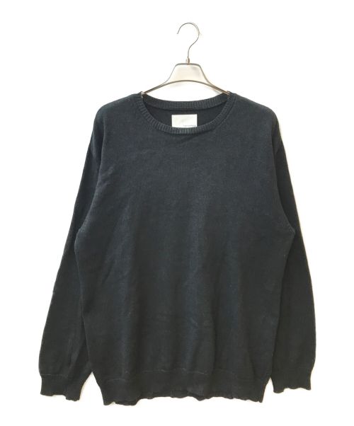 nanamica（ナナミカ）nanamica (ナナミカ) 7G Crew Neck Sweater ブラック サイズ:XLの古着・服飾アイテム