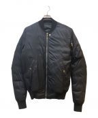 RICK OWENSリックオウエンス）の古着「18AW NYLON SASHED FLIGHT BOMBER」｜ブラック