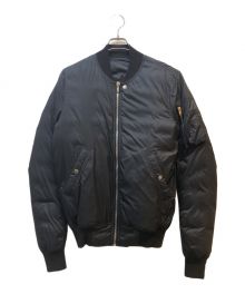 RICK OWENS（リックオウエンス）の古着「18AW NYLON SASHED FLIGHT BOMBER」｜ブラック