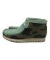 CLARKS (クラークス) A BATHING APE (アベイシングエイプ) ワラビーブーツ ブルー×グリーン サイズ:27cm：7800円