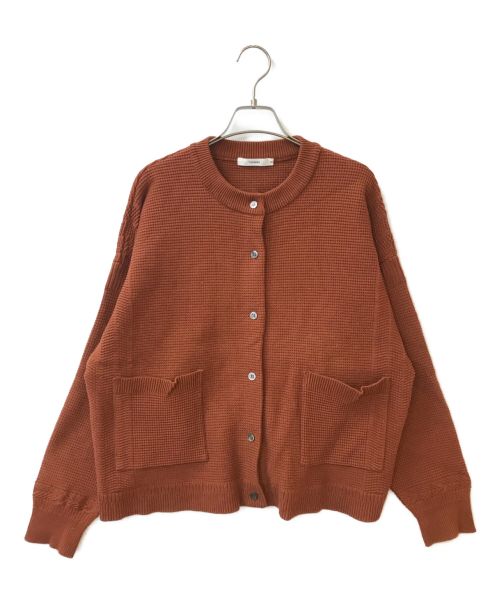 yashiki（ヤシキ）YASHIKI (ヤシキ) Hisetu Cardigan テラコッタの古着・服飾アイテム