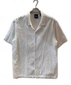 KITHキス）の古着「Embroidered Voile Thompson Camp Collar Shirt 'Hallow'」｜ホワイト