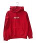 Supreme（シュプリーム）の古着「Bandana Box Logo Hooded Sweatshirt」｜レッド