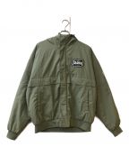 X-LARGEエクストララージ）の古着「NYLON PUFFER JACKET」｜グリーン