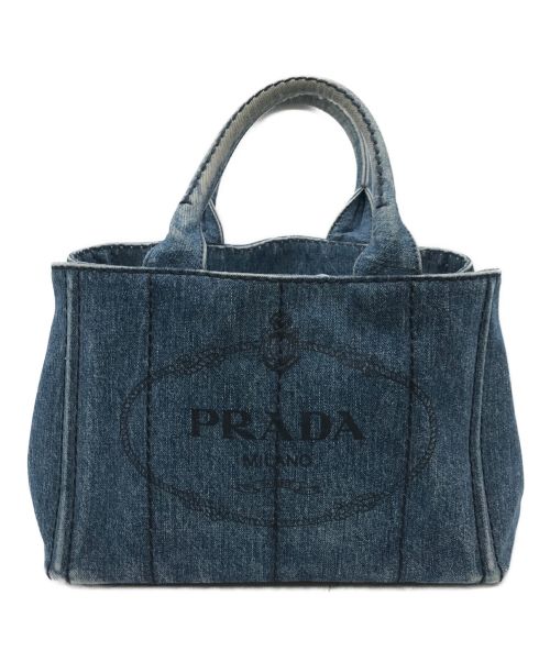 PRADA（プラダ）PRADA (プラダ) デニムカナパトート インディゴ サイズ:-の古着・服飾アイテム