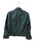 Hysteric Glamour (ヒステリックグラマー) ラムレザー 衿付シングルライダースジャケット グリーン サイズ:M：18000円