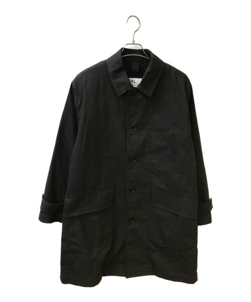 MHL（エムエイチエル）MHL (エムエイチエル) PROOFED COTTON NYLON TWILL COAT  ブラック サイズ:Mの古着・服飾アイテム