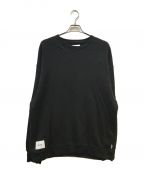 WTAPSダブルタップス）の古着「All 01 Cotton Sign Crewneck」｜ブラック