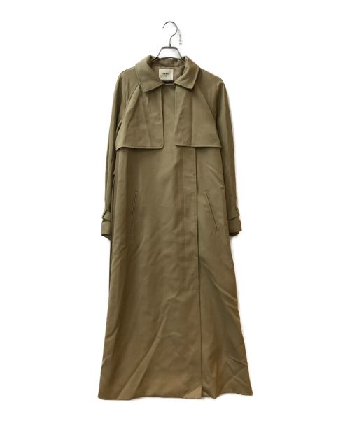 AMeLIE（アメリ）AMeLIE (アメリ) MINIMAL FLARE LONG TRENCH COAT ベージュ サイズ:Mの古着・服飾アイテム