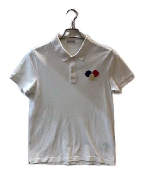 MONCLER（モンクレール）MONCLER (モンクレール) MAGLIA POLO MANICA CORTA ホワイト サイズ:Ｓの古着・服飾アイテム