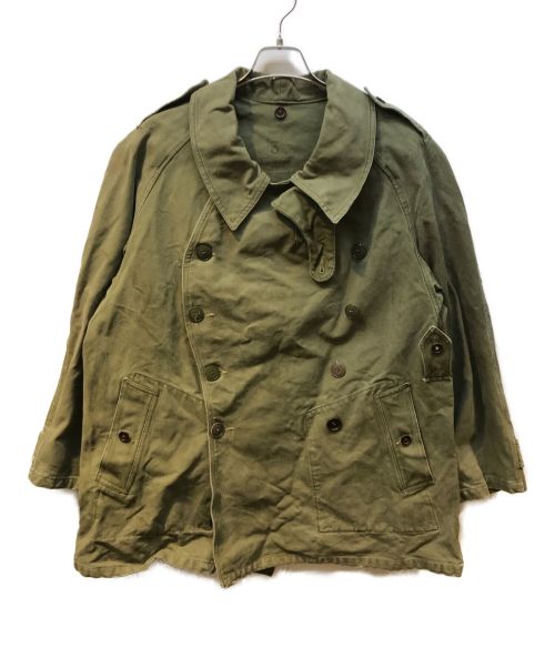 French Army（フランス軍）French Army (フランス軍) M-38 Double Breasted Motorcycle Jacket グリーン サイズ:3の古着・服飾アイテム