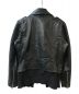 DIESEL (ディーゼル) レイヤードレザーライダースジャケット ブラック サイズ:M：18000円