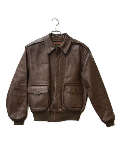 Eastman Leather Clothing（イーストマン レザー クロージング）EASTMAN LEATHER CLOTHING (イーストマン レザー クロージング) Ａ-2レザージャケット ブラウン サイズ:38の古着・服飾アイテム