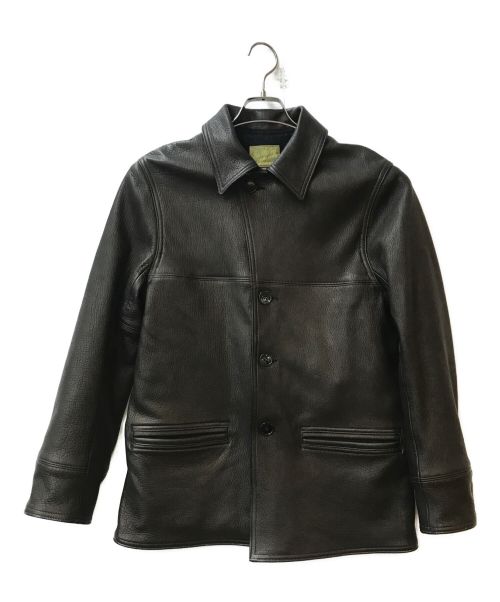 THE REAL McCOY'S（ザ・リアルマッコイズ）THE REAL McCOY'S (ザ・リアルマッコイズ) DEERSKIN CAR COAT ブラウン サイズ:40の古着・服飾アイテム