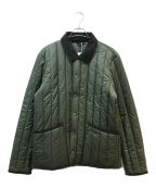 Barbourバブアー）の古着「Herring キルティング ブルゾン」｜ブラック×グリーン