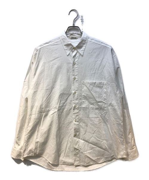 AURALEE（オーラリー）AURALEE (オーラリー) WASHED FINX TWILL BIG SHIRT/ウォッシュド フィンクス ツイル ビッグ シャツ ホワイト サイズ:4の古着・服飾アイテム