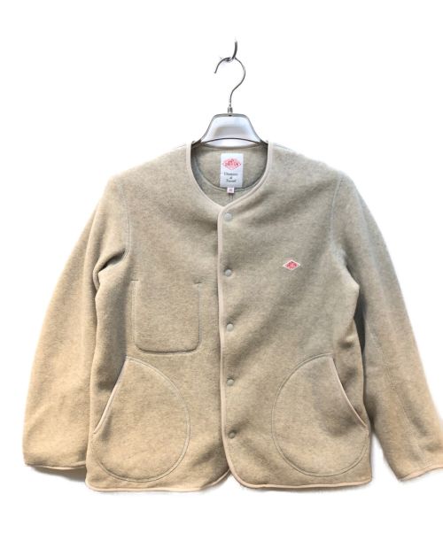 DANTON（ダントン）DANTON (ダントン) ノーカラーフリースジャケット ベージュ サイズ:36の古着・服飾アイテム