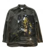 and wanderアンドワンダー）の古着「NAOKI ISHIKAWA THE VOID CORDURA shirt」｜グレー