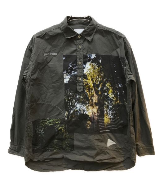 and wander（アンドワンダー）and wander (アンドワンダー) NAOKI ISHIKAWA THE VOID CORDURA shirt グレー サイズ:Mの古着・服飾アイテム