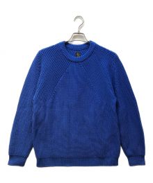 BATONER（バトナ―）の古着「SIGNATURE CREW NECK SWEATER」｜ブルー