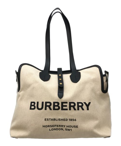 BURBERRY（バーバリー）BURBERRY (バーバリー) MD SOFT BELT TOTE N LL6 アイボリー サイズ:Fの古着・服飾アイテム