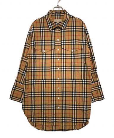 [中古]BURBERRY(バーバリー)のレディース トップス ノヴァチェックロングシャツ