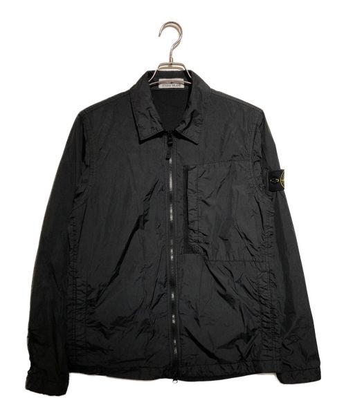 STONE ISLAND（ストーンアイランド）STONE ISLAND (ストーンアイランド) GARMENT DYED CRINKLE REPS RECYCLED NYLON ブラック サイズ:Mの古着・服飾アイテム