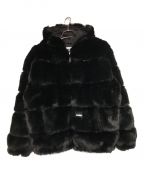 SUPREME×WTAPSシュプリーム×ダブルタップス）の古着「Faux Fur Hooded Jacket」｜ブラック