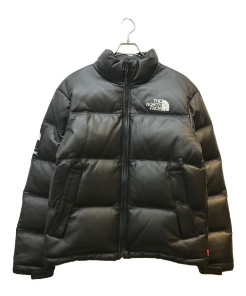 SUPREME（シュプリーム）Supreme (シュプリーム) THE NORTH FACE (ザ ノース フェイス) LEATHER NUPTSE JACKET ブラック サイズ:Ⅿの古着・服飾アイテム