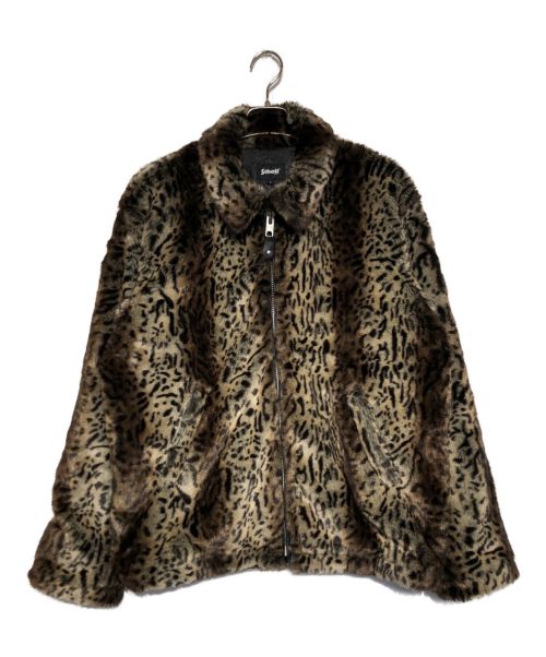 Schott（ショット）Schott (ショット) LEOPARD FAR SPORTS JACKET ブラウン サイズ:Lの古着・服飾アイテム