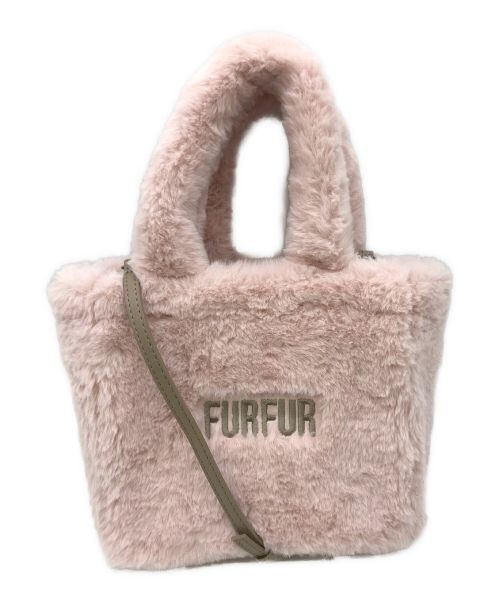 furfur（ファーファー）furfur (ファーファー) エコファー2WAYバッグ ピンクの古着・服飾アイテム