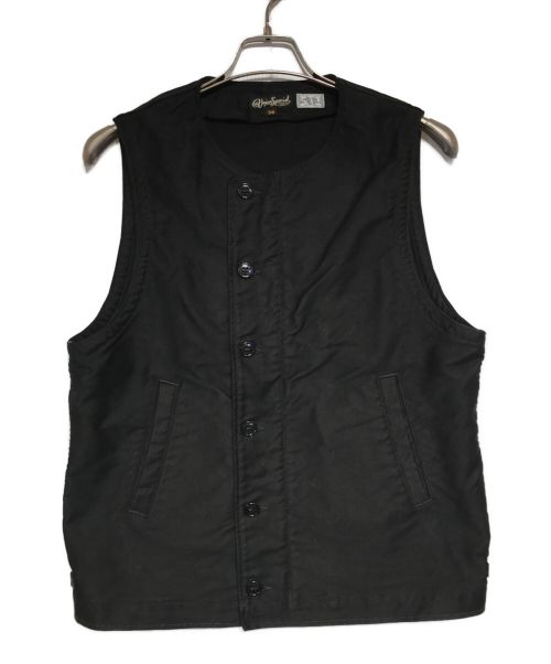 freewheelers（フリーホイーラーズ）FREEWHEELERS (フリーホイーラーズ) DECK WORKER VEST ブラック サイズ:38の古着・服飾アイテム