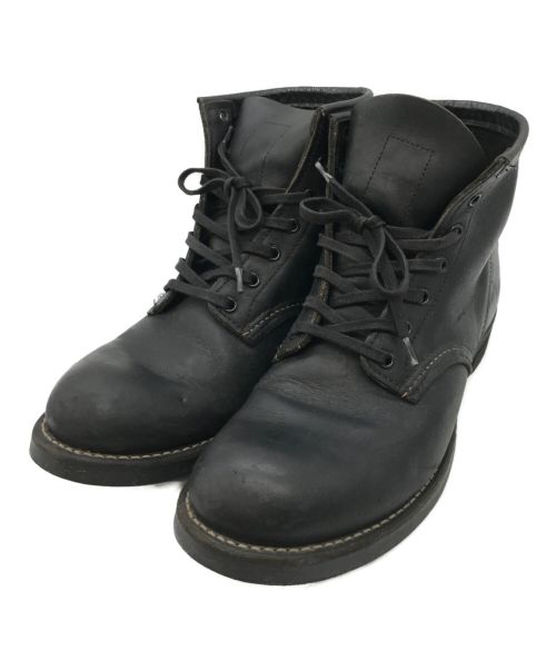 RED WING（レッドウィング）RED WING (レッドウィング) ブラックスミス6インチ ラウンド トゥ ブーツ ブラック サイズ:US7 1/2の古着・服飾アイテム