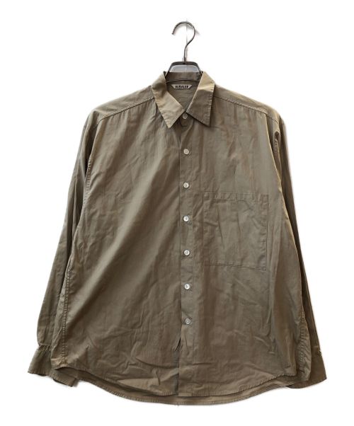 AURALEE（オーラリー）AURALEE (オーラリー) WASHED FINX TWILL BIG SHIRTS ベージュ サイズ:3の古着・服飾アイテム