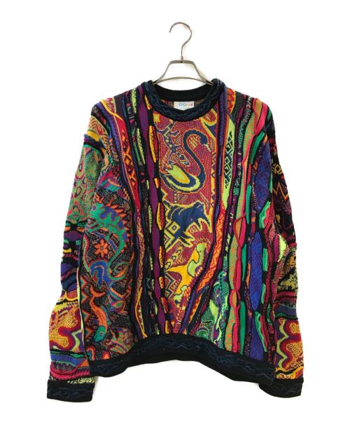 Coogi（クージー）Coogi (クージー) 3Dクルーネックニット マルチカラー サイズ:Lの古着・服飾アイテム