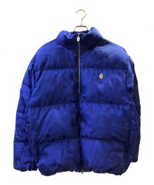 A BATHING APE（アベイシングエイプ）の古着「TONAL SOLID CAMO PUFFER DOWN JACKET」｜ブルー