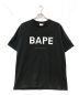 A BATHING APE（アベイシングエイプ）の古着「CRYSTAL STONE BAPE LOGO TEE」｜ブラック