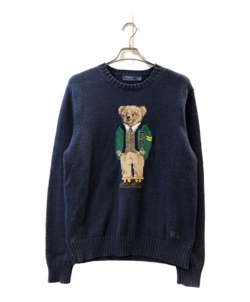 POLO RALPH LAUREN（ポロ・ラルフローレン）POLO RALPH LAUREN (ポロ・ラルフローレン) ポロベア-ニット ネイビー サイズ:Mの古着・服飾アイテム