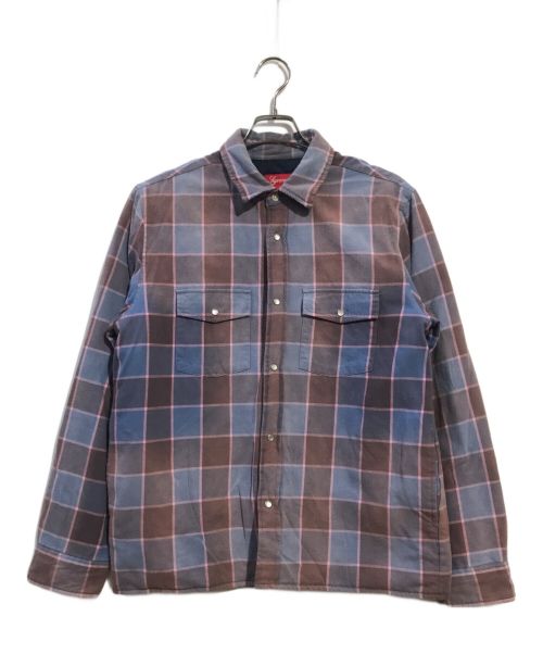 SUPREME（シュプリーム）Supreme (シュプリーム) Quilted Flannel Shirt レッド サイズ:Sの古着・服飾アイテム