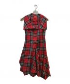 Vivienne Westwood RED LABELヴィヴィアンウエストウッドレッドレーベル）の古着「ノースリーブワンピース」｜レッド