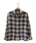 WACKO MARIA（ワコマリア）の古着「OMBRE CHECK OPEN COLLAR SHIRT L/S」｜ブルー