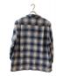 WACKO MARIA (ワコマリア) OMBRE CHECK OPEN COLLAR SHIRT L/S ブルー サイズ:M：23000円